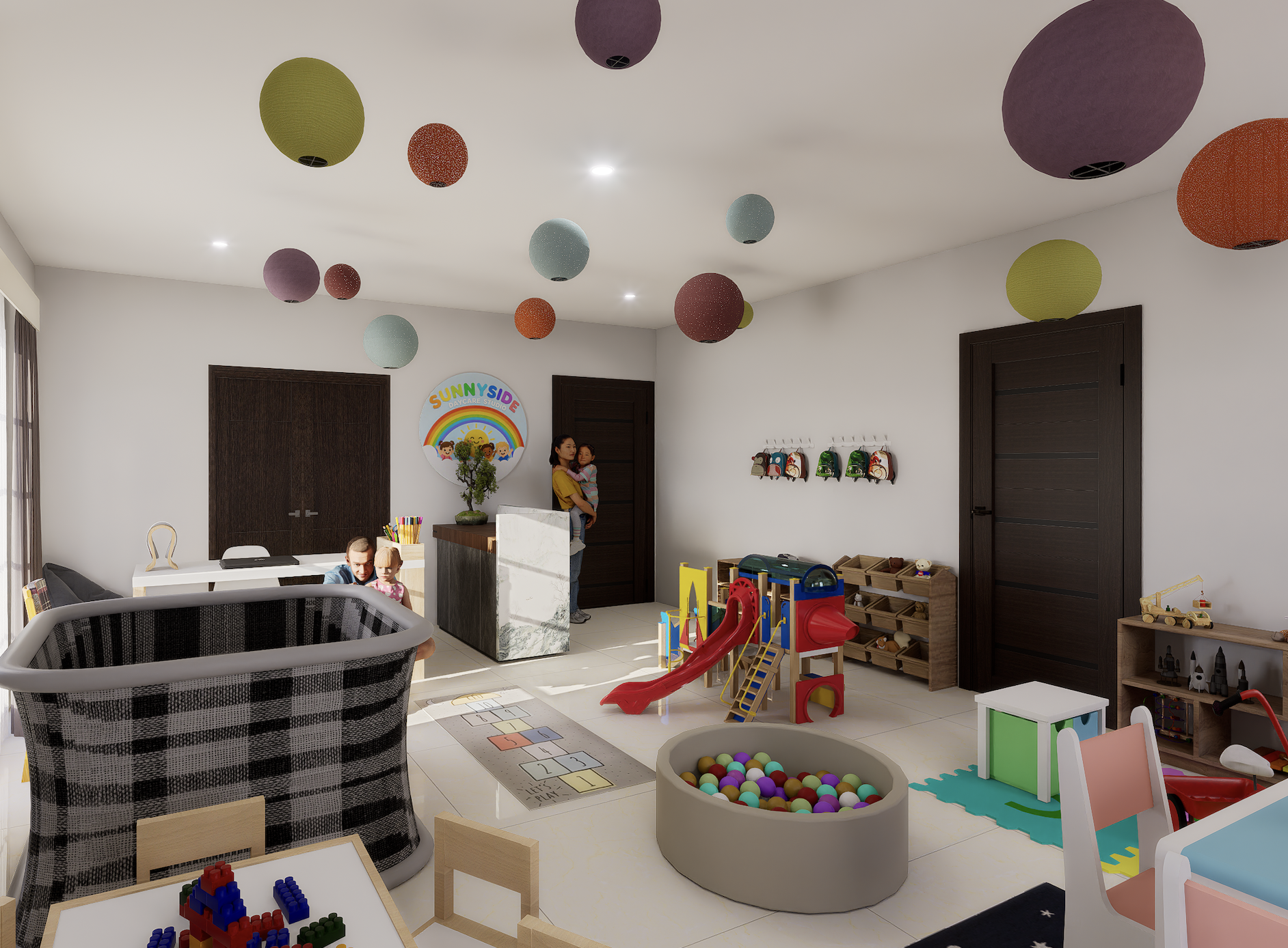 Área de actividades del local de Sunnyside Daycare